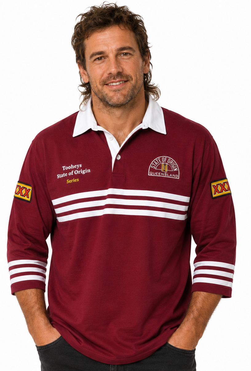 Queensland Maroons State of Origin 1991 Classic Retro Jersey