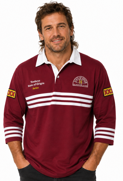 Queensland Maroons State of Origin 1991 Classic Retro Jersey