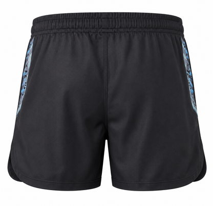 Cronulla Sharks NRL Mens Training Shorts Zipper