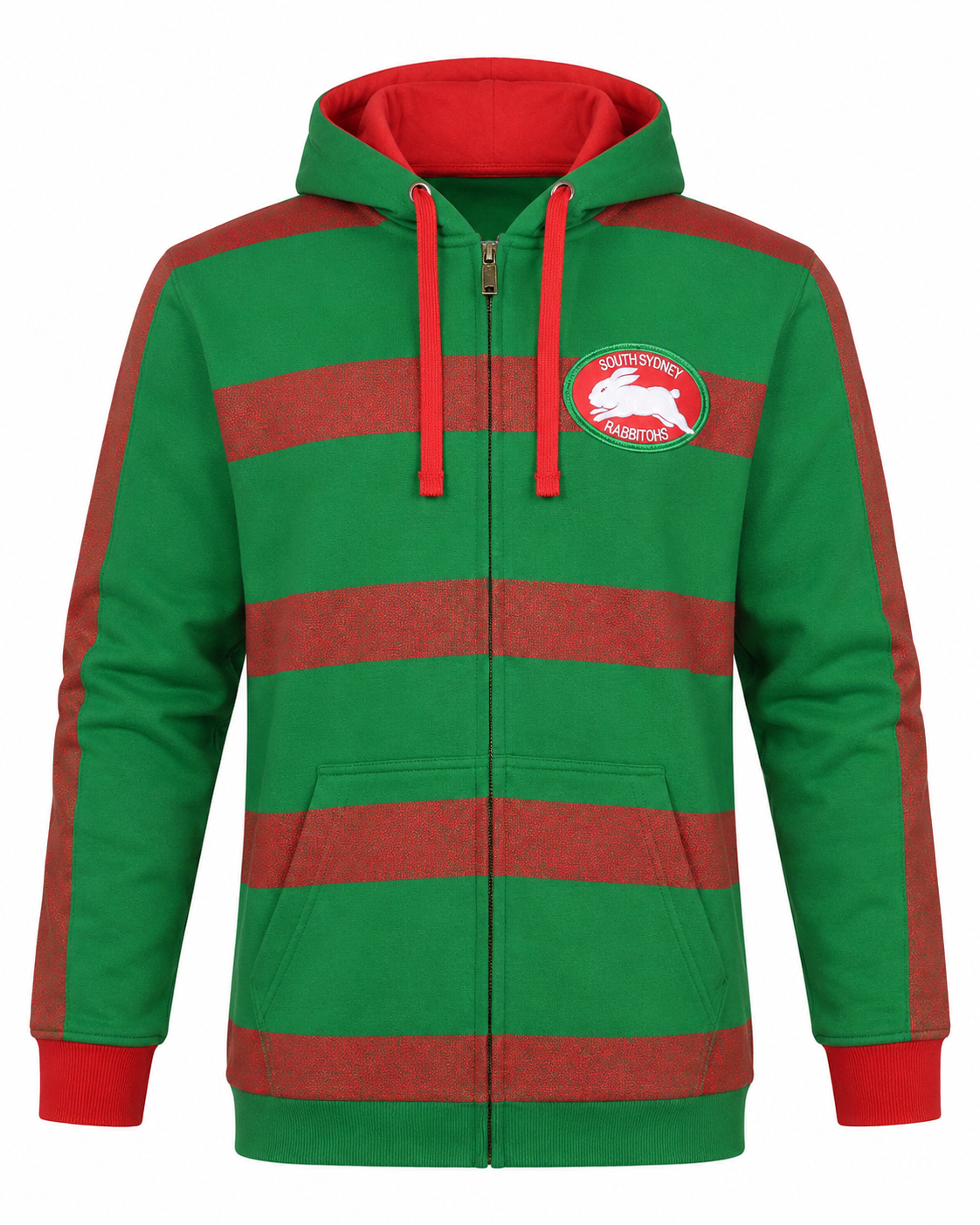 South Sydney Rabbitohs NRL Mens Retro Zip Hoodie