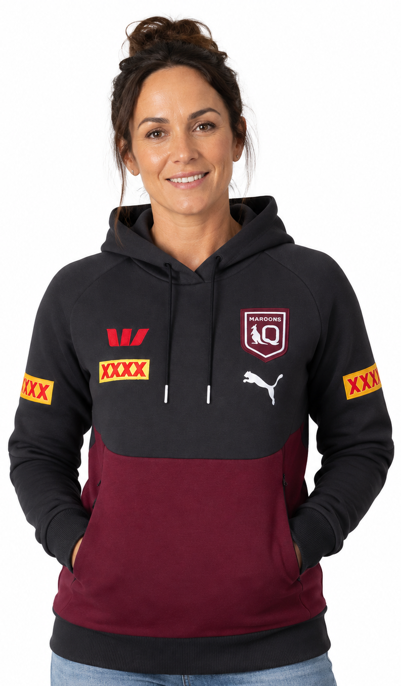 QLD Maroons 2025 State of Origin Ladies Team Hoody