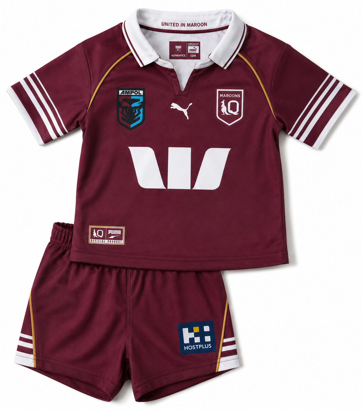 QLD Maroons 2026 State of Origin Toddler On Field Jersey