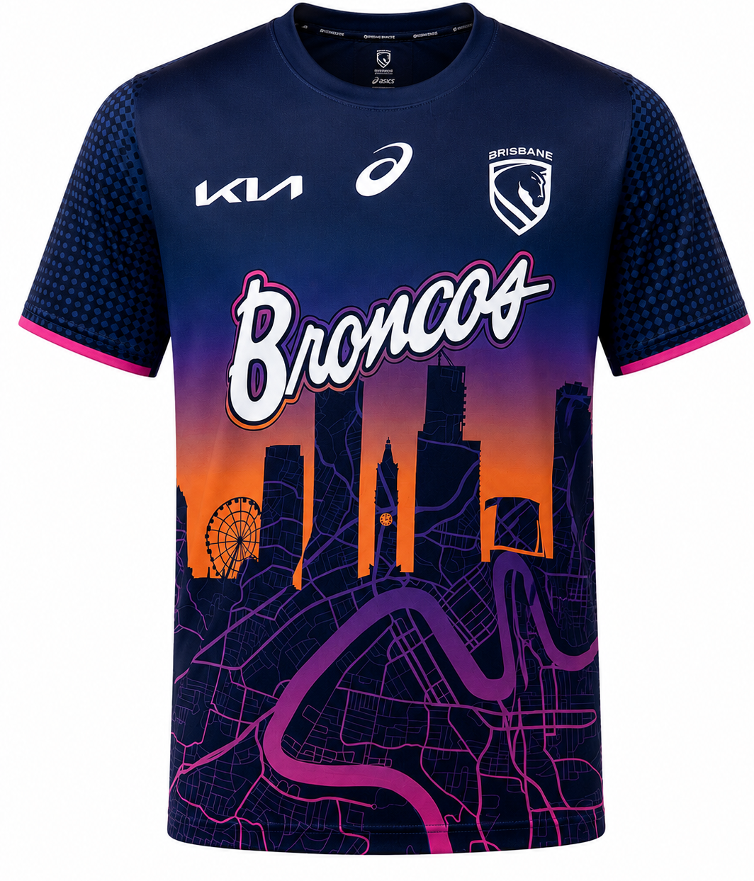 Brisbane Broncos 2026 NRL Mens Run Out Tee