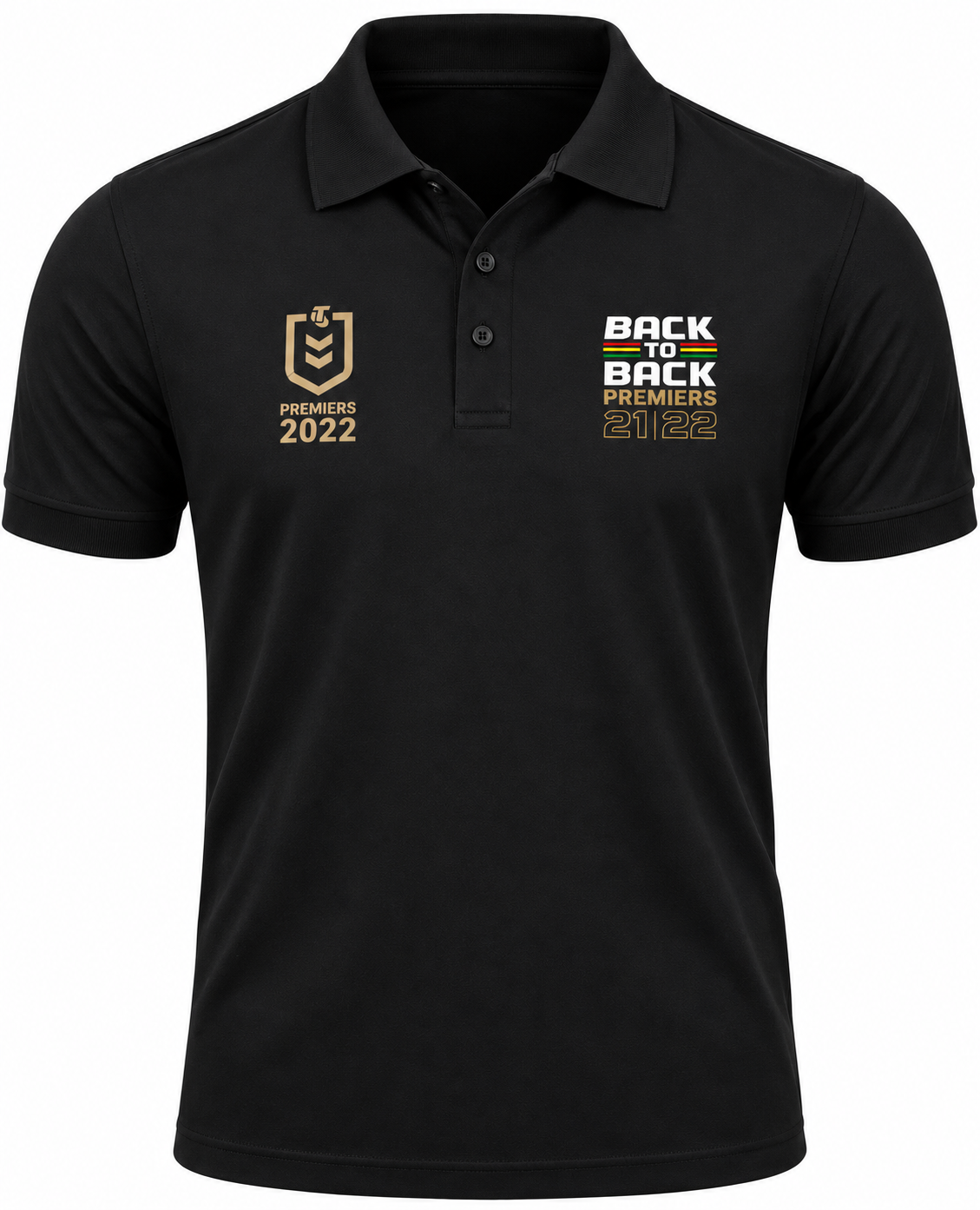 Penrith Panthers 2022 NRL Mens Tidwell Premiers Polo Shirt