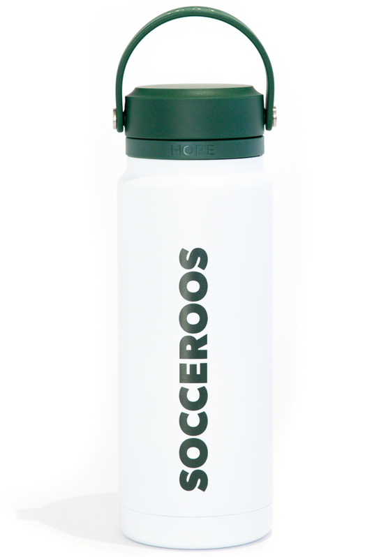 Australian Socceroos 2026 White 750ml Insulated Stainless Steel Drink Bottle