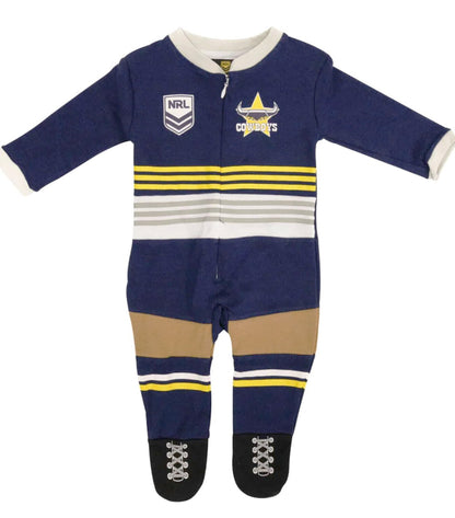 North Queensland Cowboys NRL Infant Zip Footysuit