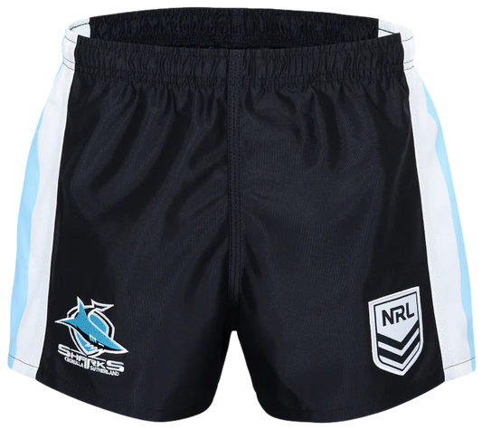 Cronulla Sharks 2026 NRL Kids Supporter Footy Shorts