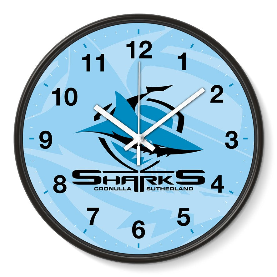 Cronulla Sharks NRL Wall Clock