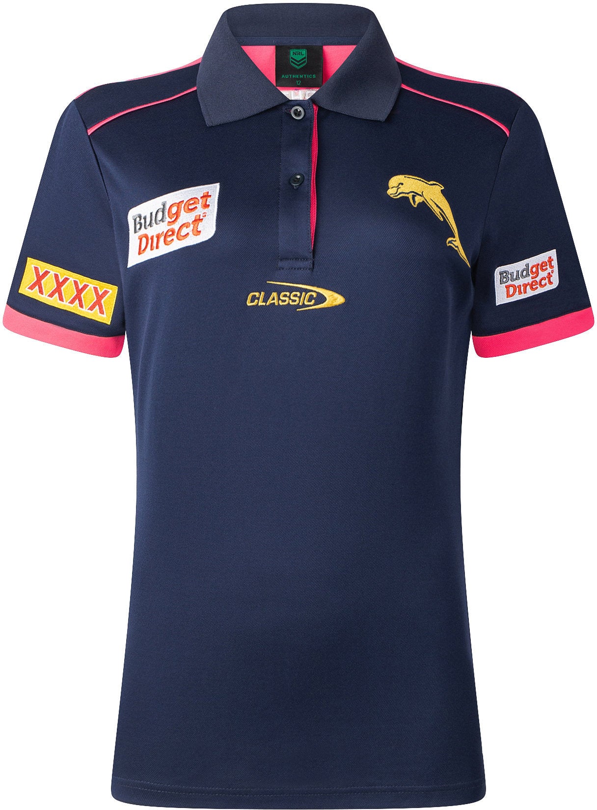 Dolphins 2026 NRL Ladies Media Polo Shirt