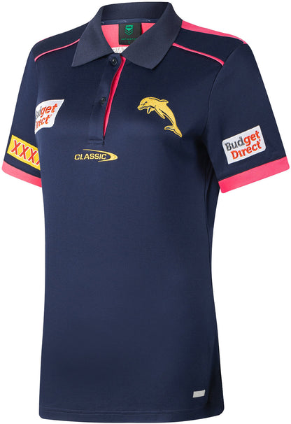 Dolphins 2026 NRL Ladies Media Polo Shirt