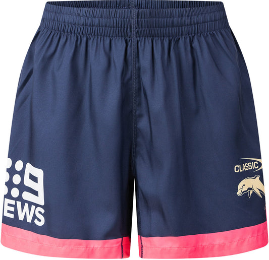 Dolphins 2026 NRL Ladies Navy Gym Training Shorts