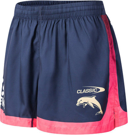 Dolphins 2026 NRL Ladies Navy Gym Training Shorts