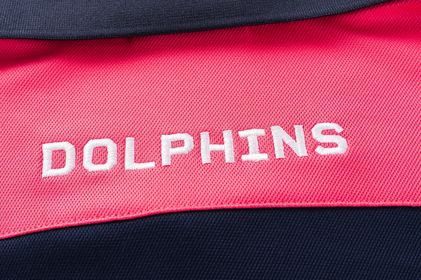 Dolphins 2026 NRL Mens Navy Media Polo Shirt