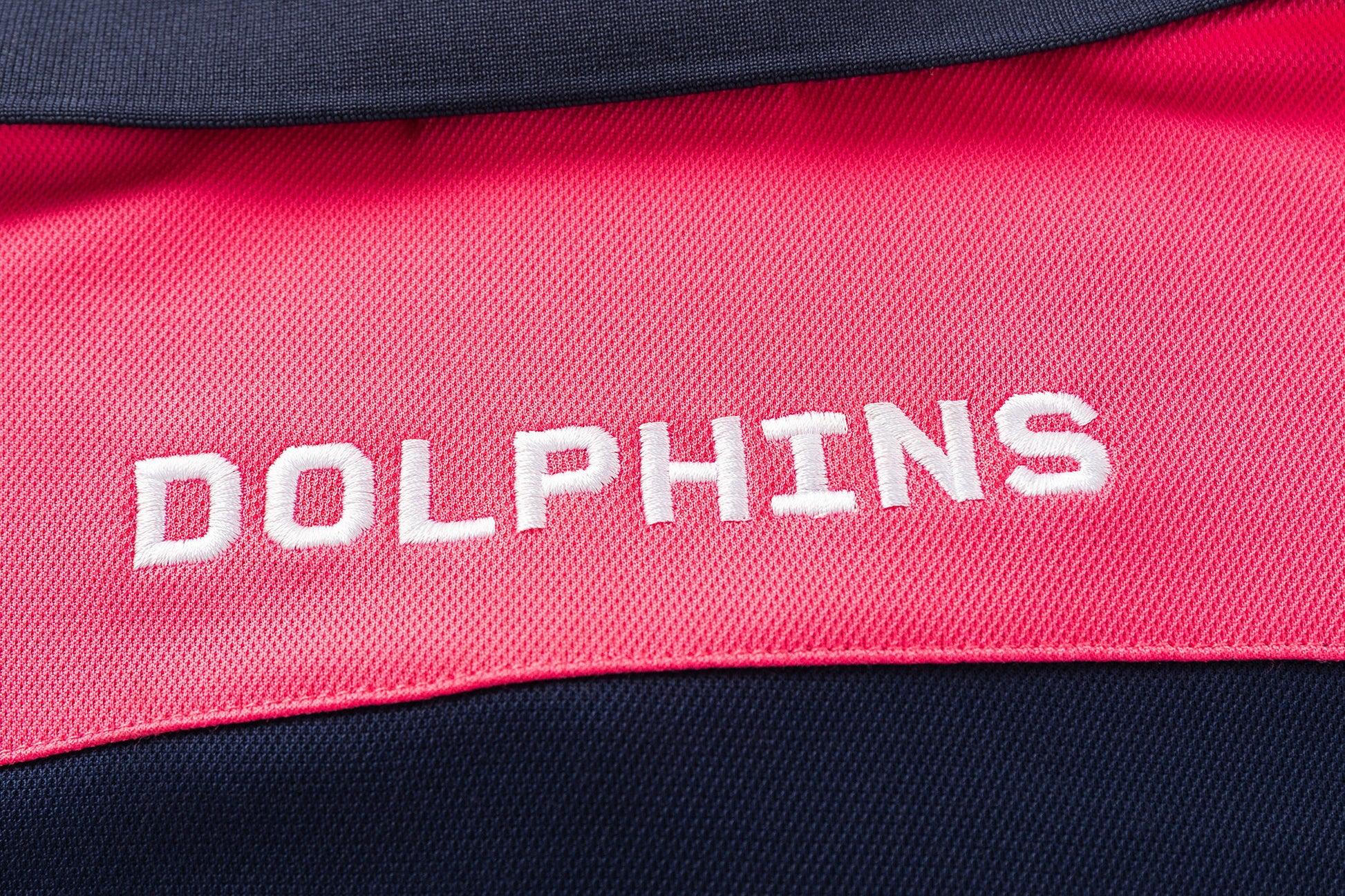 Dolphins 2026 NRL Mens Navy Media Polo Shirt