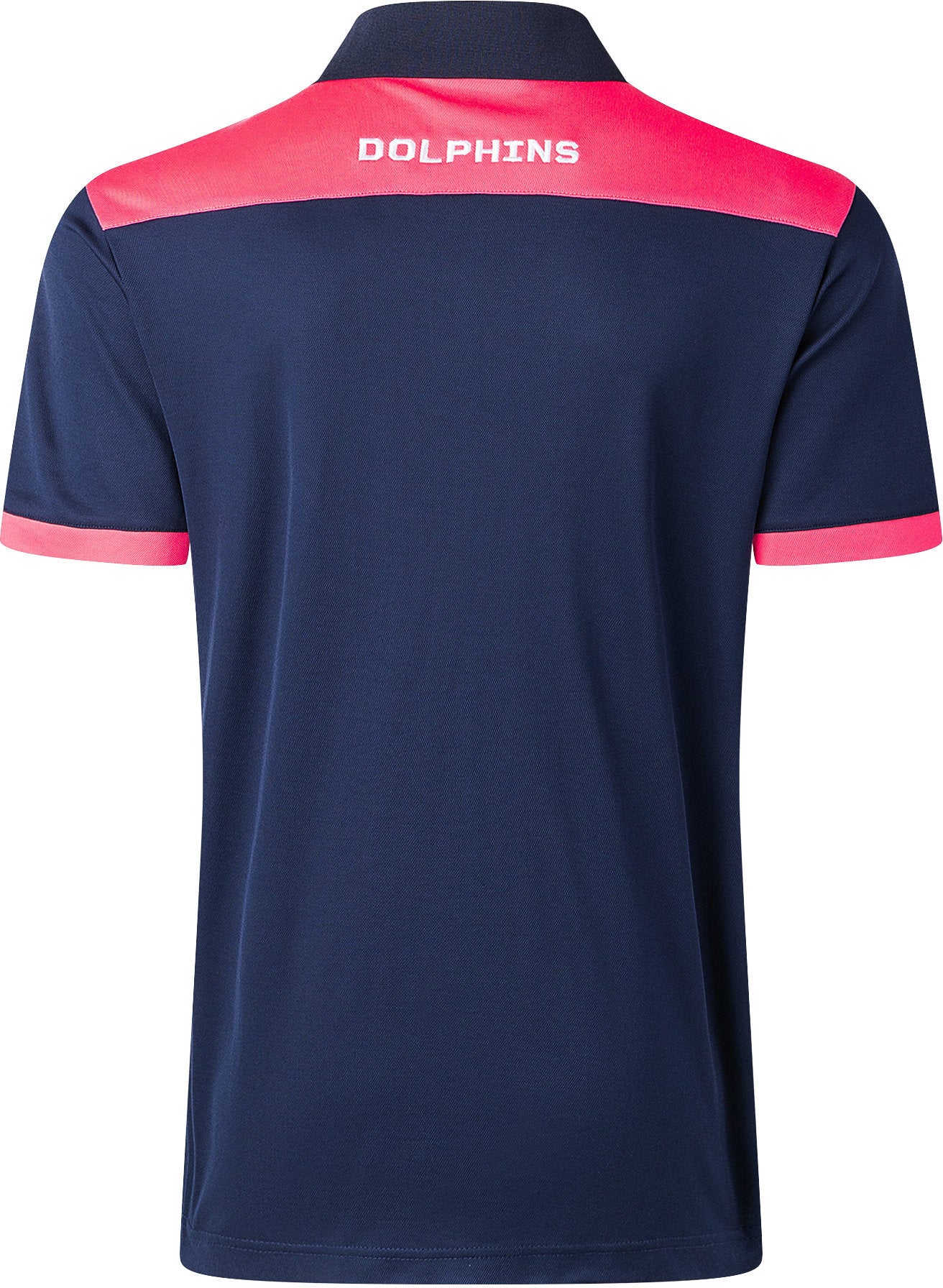 Dolphins 2026 NRL Mens Navy Media Polo Shirt