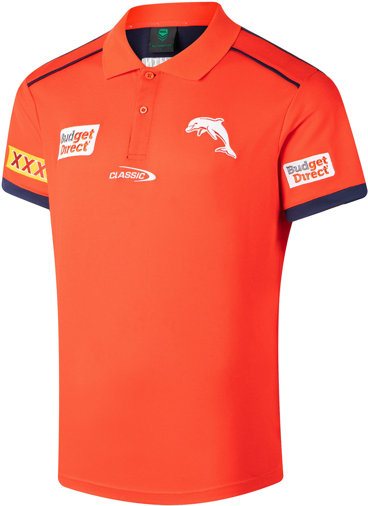Dolphins 2026 NRL Kids Players Polo Shirt