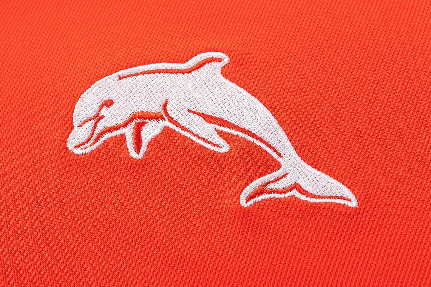 Dolphins 2026 NRL Mens Red Players Polo Shirt