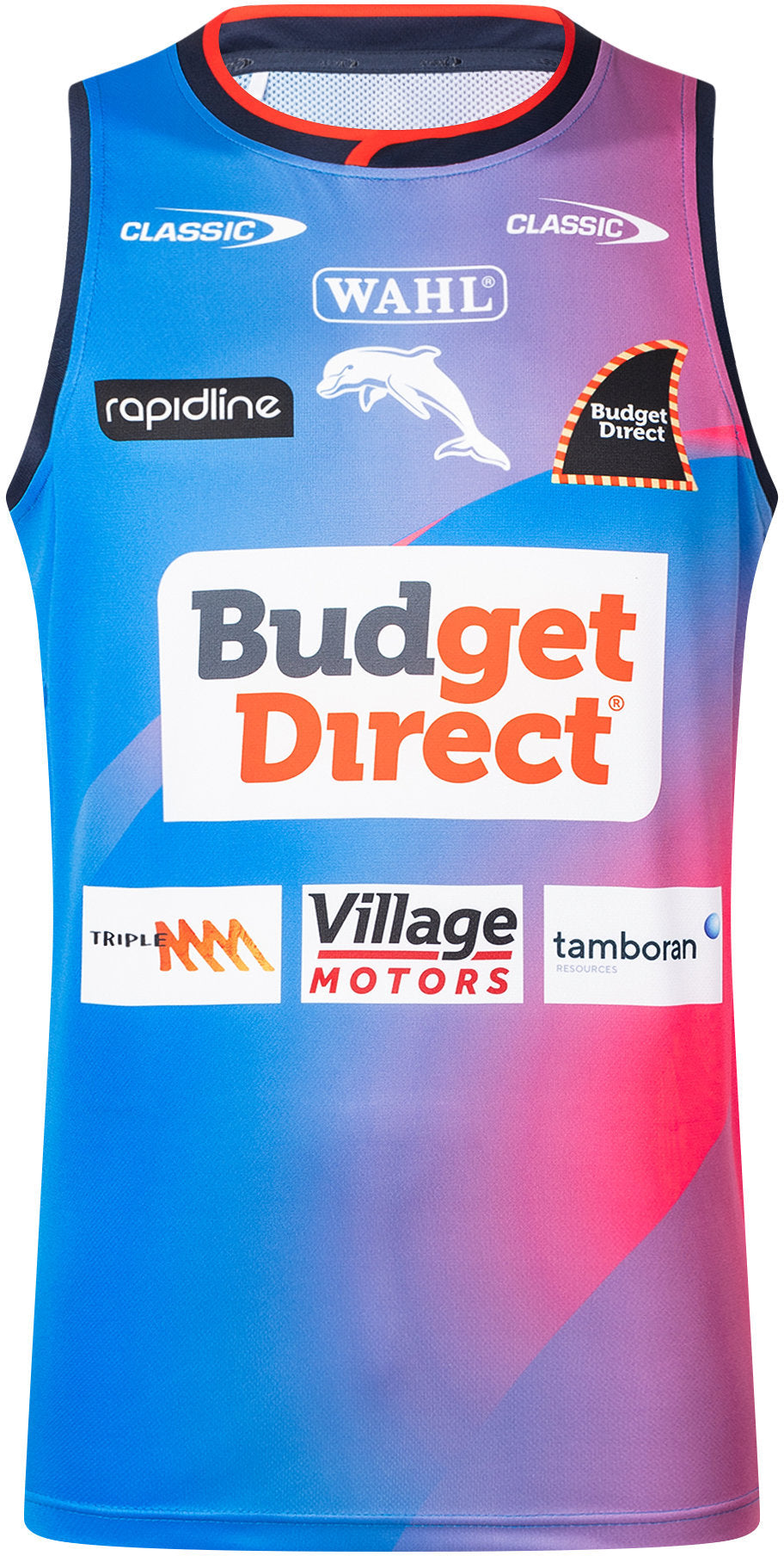 Dolphins 2026 NRL Mens Training Singlet