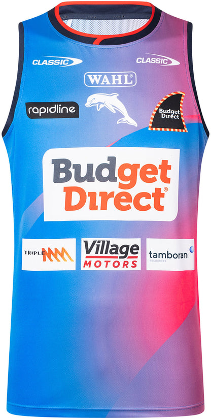 Dolphins 2026 NRL Mens Training Singlet