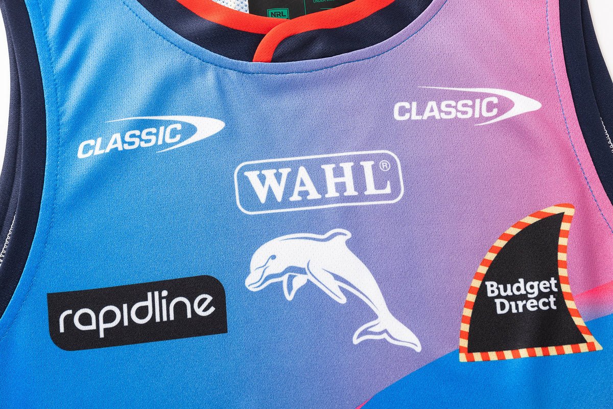 Dolphins 2026 NRL Kids Training Singlet