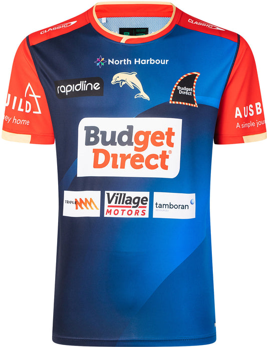 Dolphins 2026 NRL Mens Coaches Blue Training Shirt