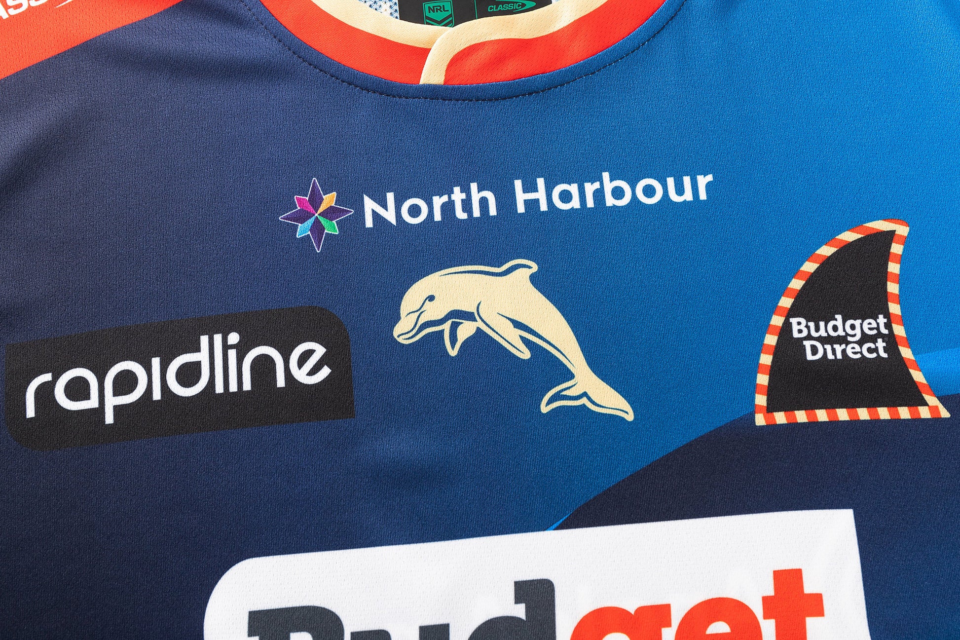 Dolphins 2026 NRL Mens Coaches Blue Training Shirt