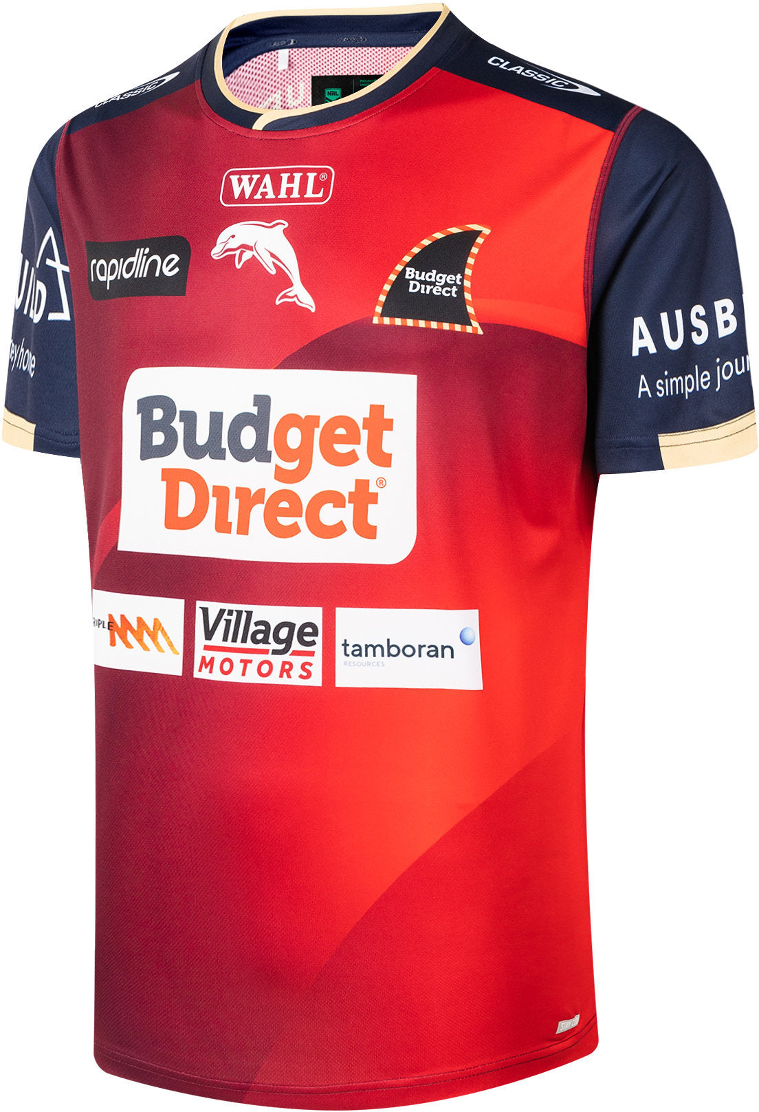 Dolphins 2026 NRL Mens Red Training Shirt