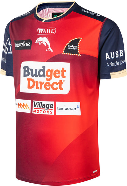 Dolphins 2026 NRL Mens Red Training Shirt