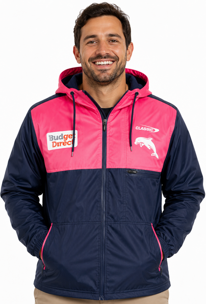 Dolphins 2026 NRL Mens Wet Weather Jacket