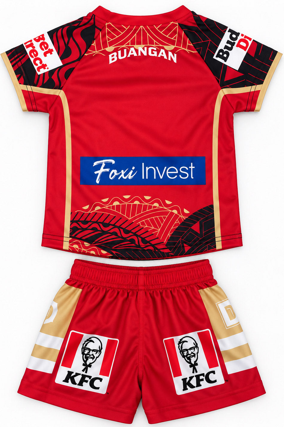 Dolphins NRL Indigenous Toddler Home Jersey + Shorts Size 0
