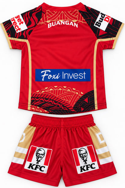 Dolphins NRL Indigenous Toddler Home Jersey + Shorts Size 0