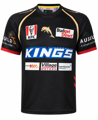 Dolphins NRL Mens Black Training Shirt