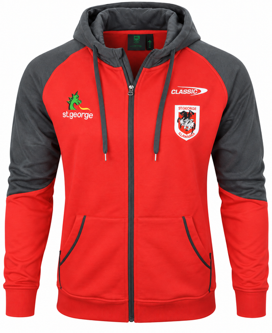 St George Dragons NRL Mens Full Zip Hoodie
