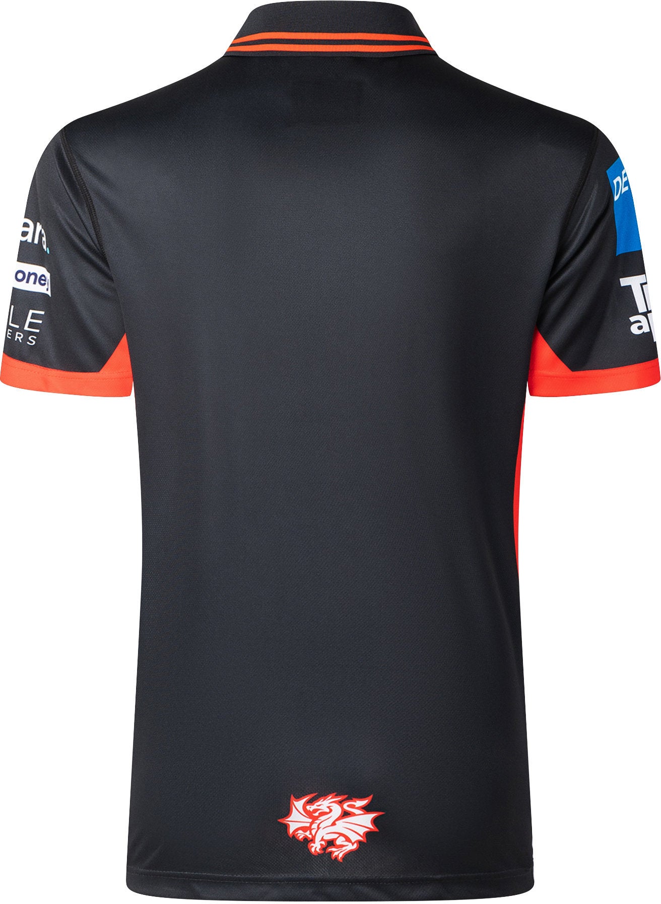 St George Dragons 2026 NRL Mens Black Team Polo Shirt