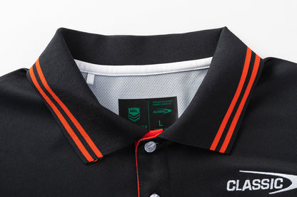 St George Dragons 2026 NRL Mens Black Team Polo Shirt