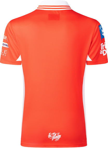 St George Dragons 2026 NRL Mens Red Media Polo Shirt