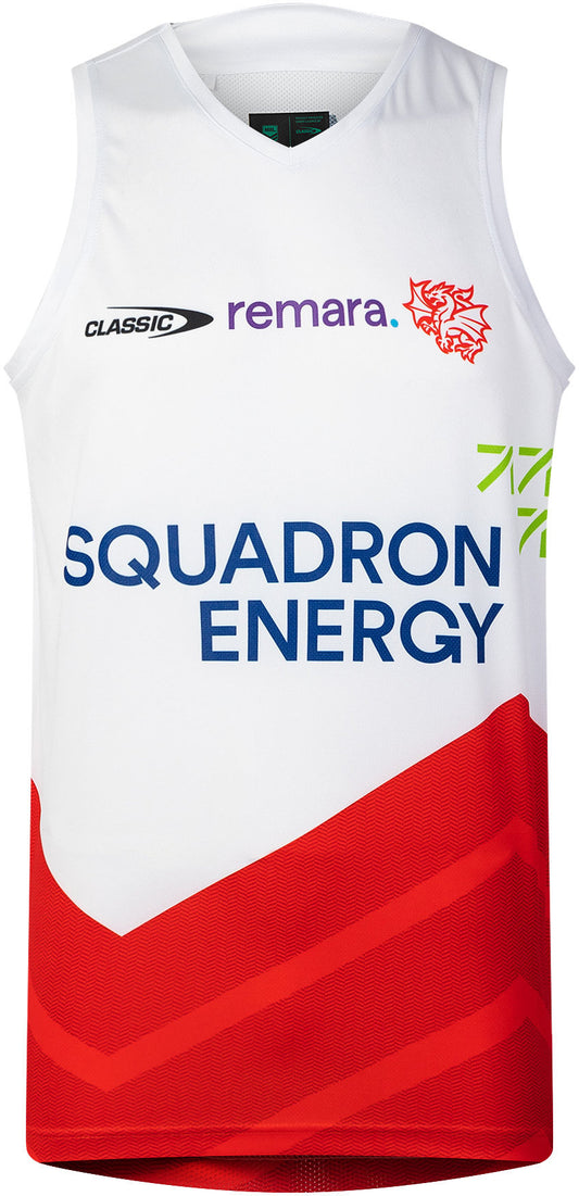 St George Dragons 2026 NRL Mens White Training Singlet