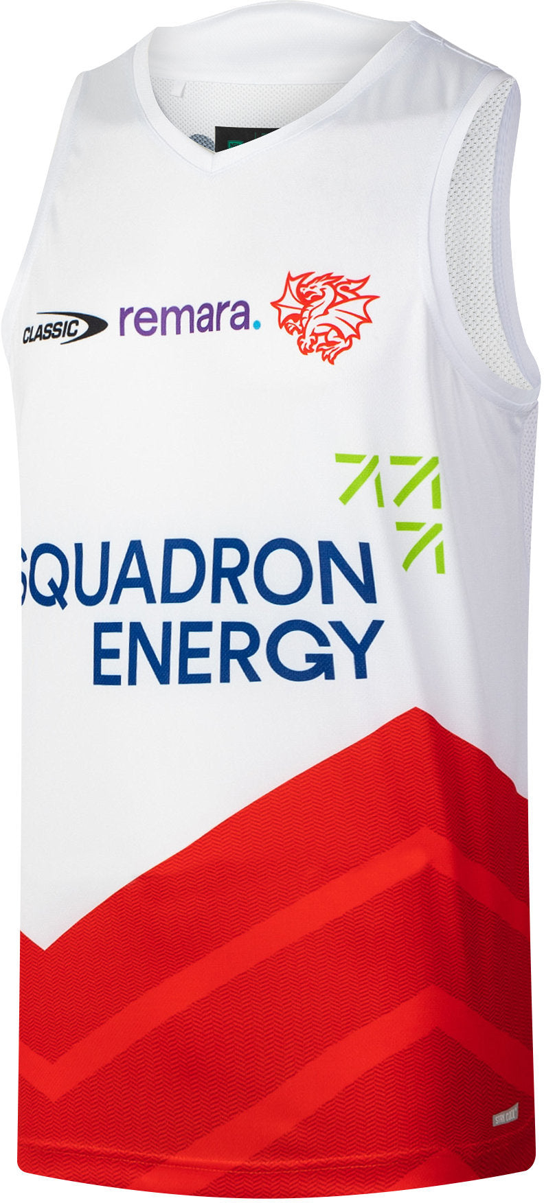 St George Dragons 2026 NRL Mens White Training Singlet