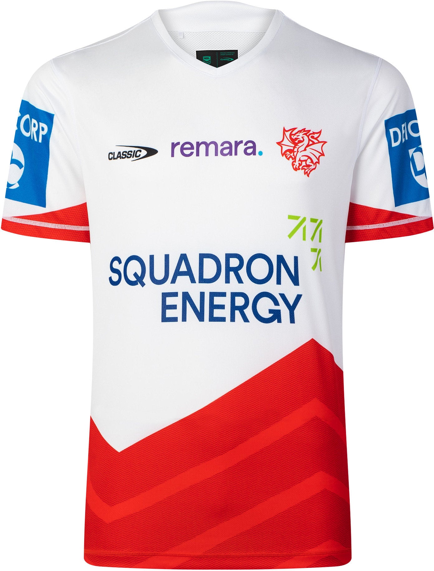 St George Dragons 2026 NRL Mens White Training Shirt