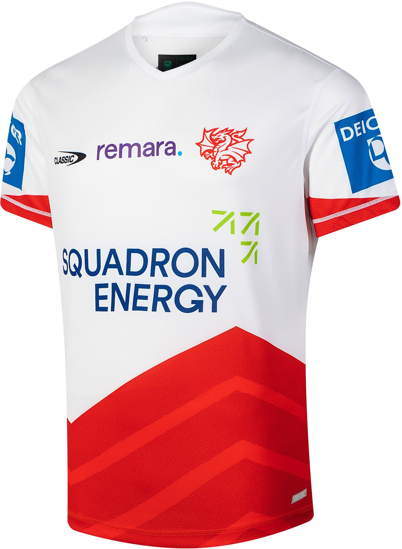 St George Dragons 2026 NRL Mens White Training Shirt