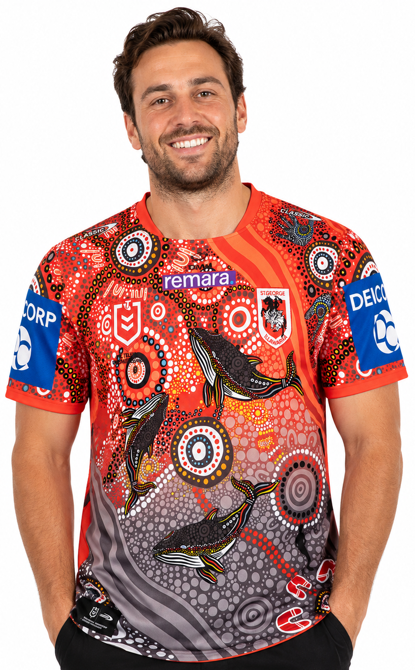 St George Dragons 2026 NRL Mens Indigenous Jersey