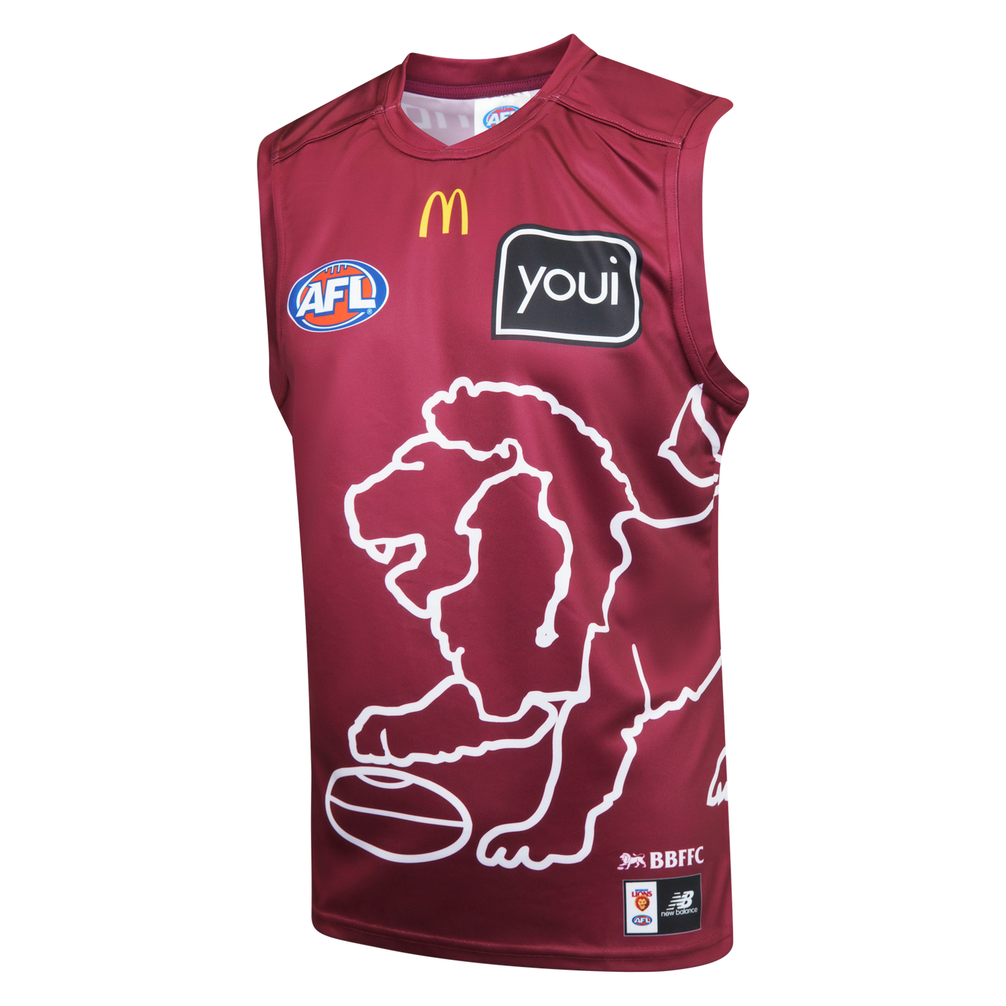 Brisbane Lions 2026 AFL Mens Maroon Training Guernsey