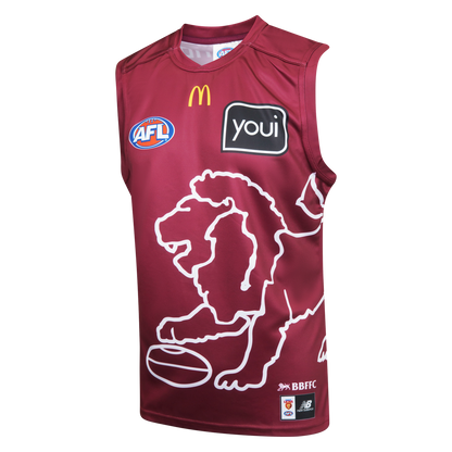 Brisbane Lions 2026 AFL Mens Maroon Training Guernsey