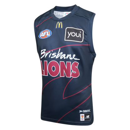 Brisbane Lions 2026 AFL Mens Navy Training Guernsey
