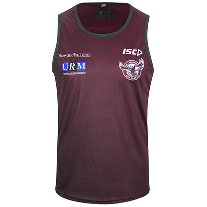 Manly Sea Eagles NRL Mens Maroon Training Singlet