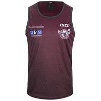 Manly Sea Eagles NRL Mens Maroon Training Singlet
