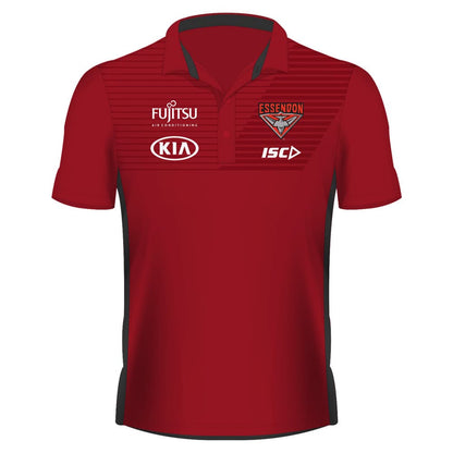 Essendon Bombers AFL ISC Red Media Polo Shirt