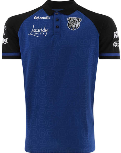 Canterbury Bulldogs 2026 NRL Mens Blue Media Polo Shirt