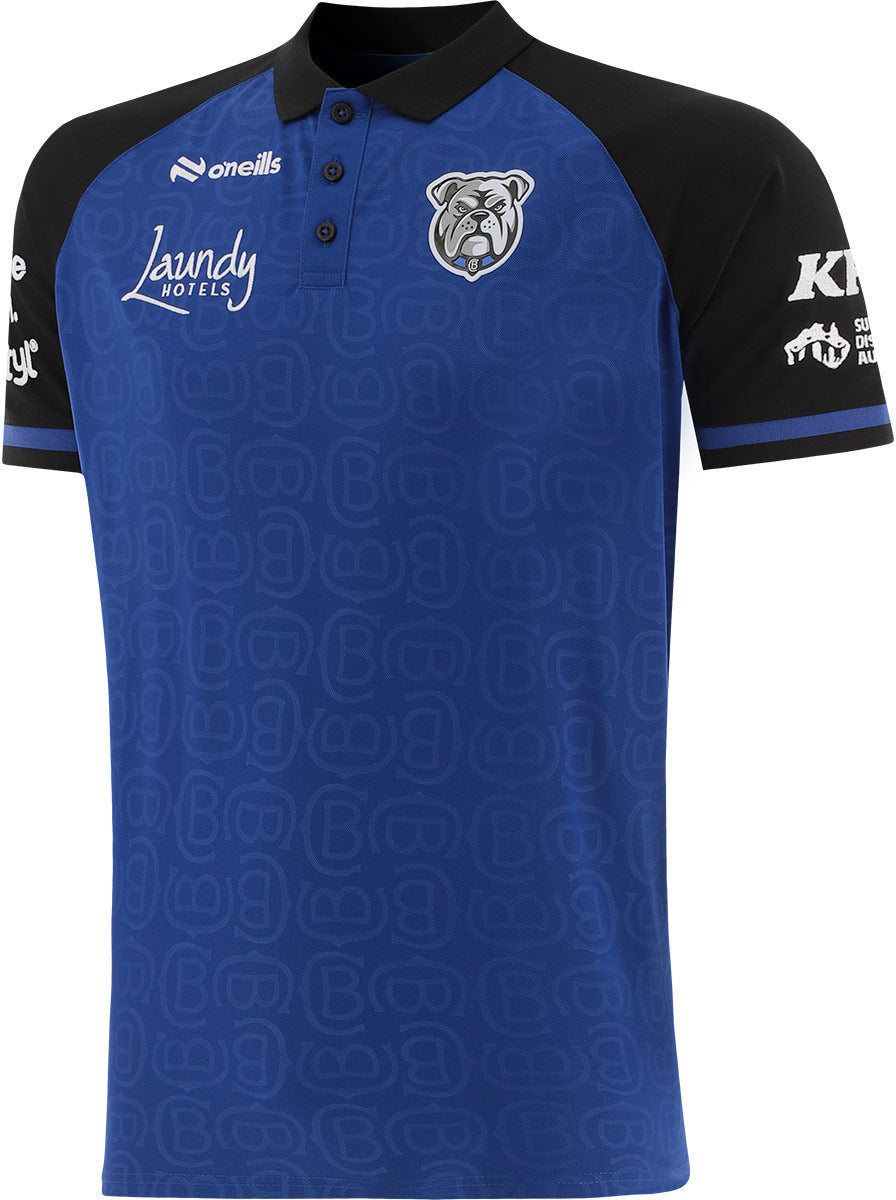 Canterbury Bulldogs 2026 NRL Mens Blue Media Polo Shirt