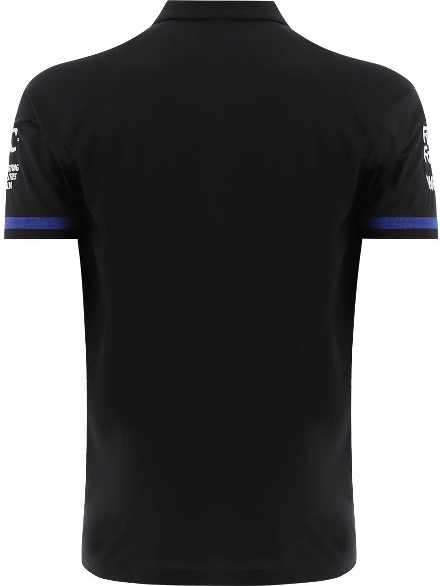 Canterbury Bulldogs 2026 NRL Mens Black Media Polo Shirt